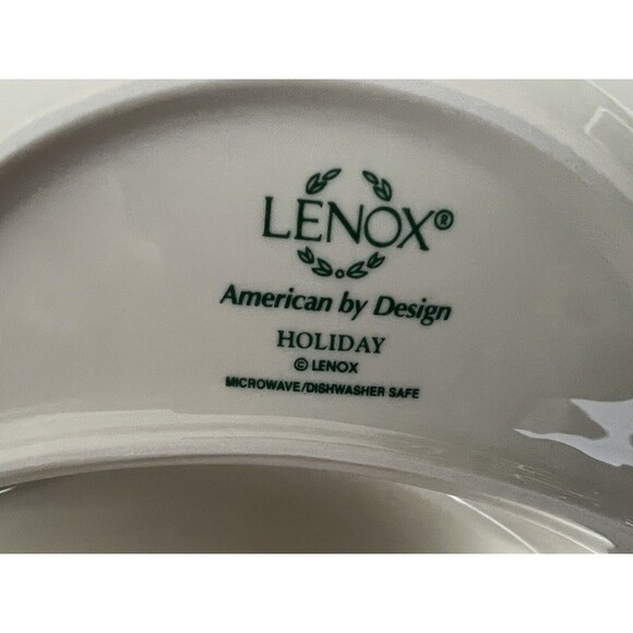 LENOX Holiday Inspirations & Illustrations Divided Angle Bowl Christmas Sleigh - Picture 5 of 7